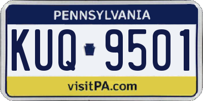 PA license plate KUQ9501