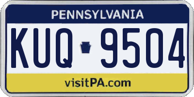 PA license plate KUQ9504