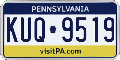 PA license plate KUQ9519
