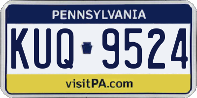 PA license plate KUQ9524