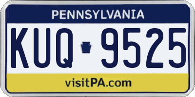PA license plate KUQ9525