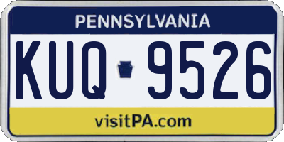 PA license plate KUQ9526