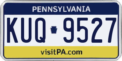 PA license plate KUQ9527