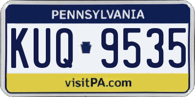PA license plate KUQ9535