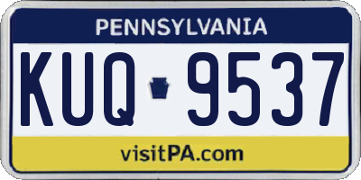 PA license plate KUQ9537