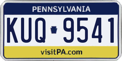 PA license plate KUQ9541