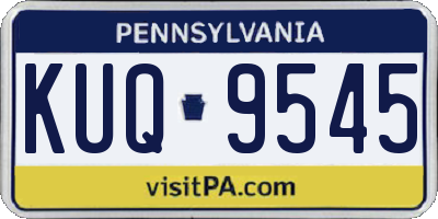 PA license plate KUQ9545