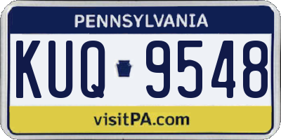 PA license plate KUQ9548