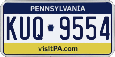 PA license plate KUQ9554