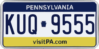 PA license plate KUQ9555