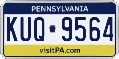 PA license plate KUQ9564