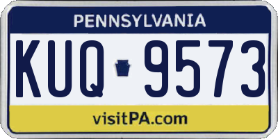 PA license plate KUQ9573