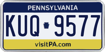 PA license plate KUQ9577