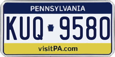 PA license plate KUQ9580