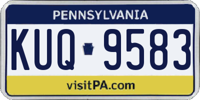 PA license plate KUQ9583