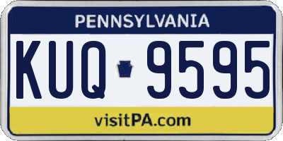 PA license plate KUQ9595
