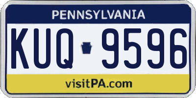 PA license plate KUQ9596