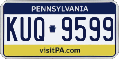 PA license plate KUQ9599