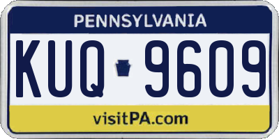 PA license plate KUQ9609
