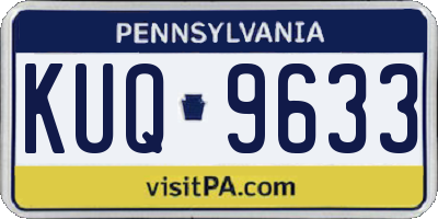PA license plate KUQ9633