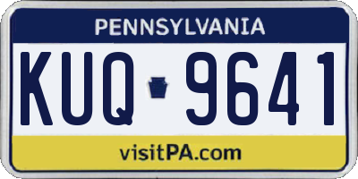 PA license plate KUQ9641