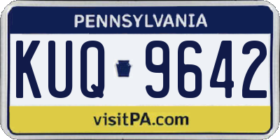 PA license plate KUQ9642