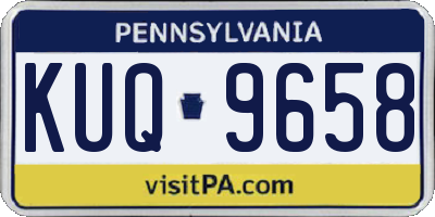 PA license plate KUQ9658
