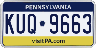 PA license plate KUQ9663