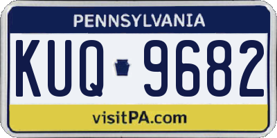 PA license plate KUQ9682