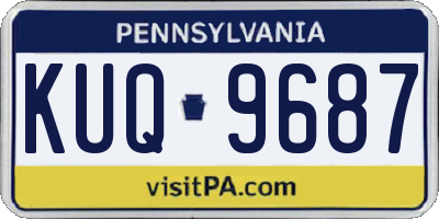 PA license plate KUQ9687