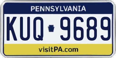 PA license plate KUQ9689
