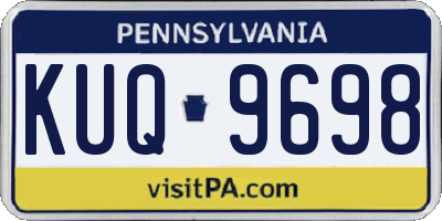 PA license plate KUQ9698