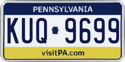 PA license plate KUQ9699