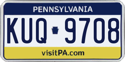 PA license plate KUQ9708