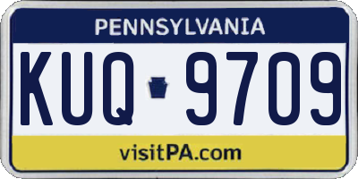 PA license plate KUQ9709