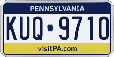 PA license plate KUQ9710