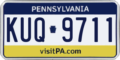 PA license plate KUQ9711