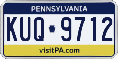 PA license plate KUQ9712