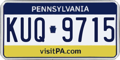 PA license plate KUQ9715