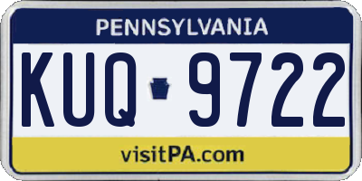 PA license plate KUQ9722
