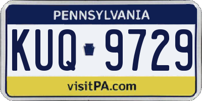 PA license plate KUQ9729