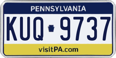 PA license plate KUQ9737