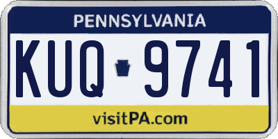 PA license plate KUQ9741