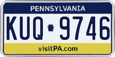 PA license plate KUQ9746