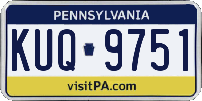 PA license plate KUQ9751