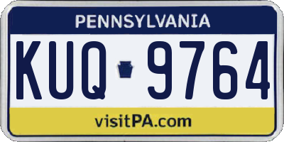 PA license plate KUQ9764