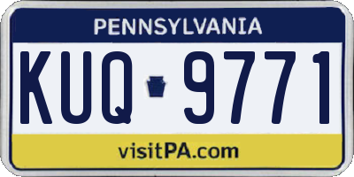 PA license plate KUQ9771