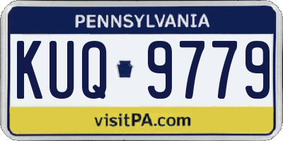 PA license plate KUQ9779