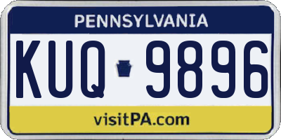 PA license plate KUQ9896