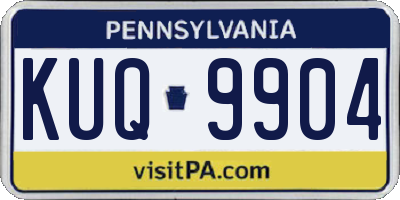 PA license plate KUQ9904